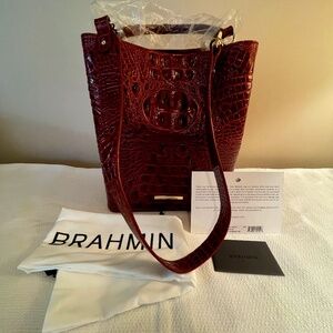 Brahmin "Amelia" Purse - Cranberry Melbourne - Leather - Tags Attached